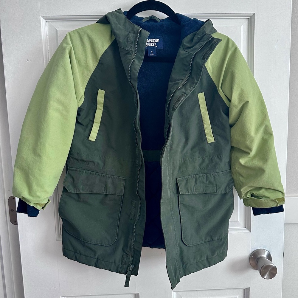 Lands’ End kids insulated waterproof parka, sz S (8)